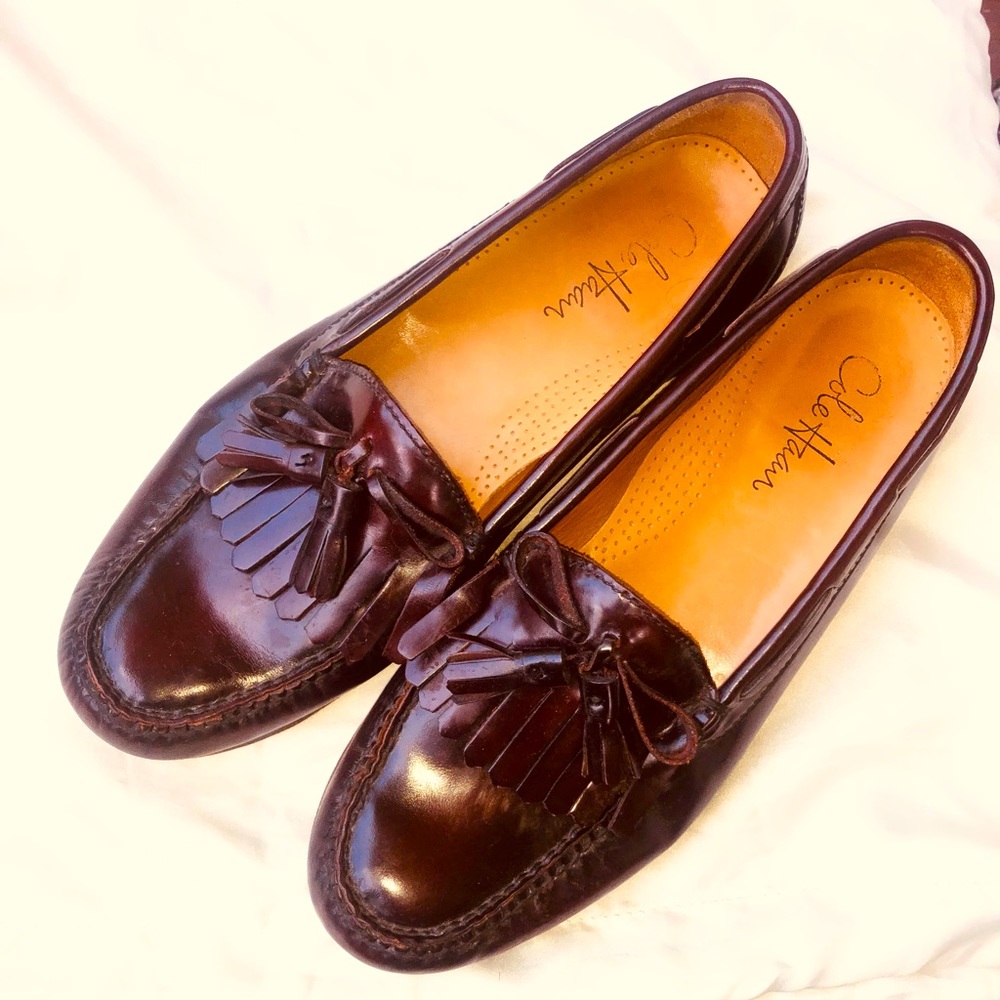10.5 Cole Haan Burgundy Fringe Tassel Loafer